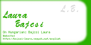 laura bajcsi business card